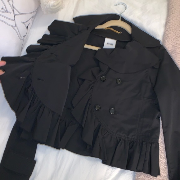 Moschino Black Ruffle Jacket - Picture 2 of 4